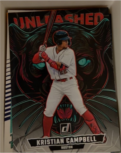 2025 Panini Donruss #5 Kristian Campbell Unleashed — front