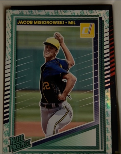 2025 Donruss #128 Jacob Misiorowski Milwaukee Brewers — front