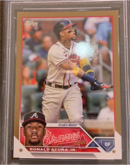 2023 Topps Series 1 Gold #150 Ronald Acuna Jr. — front