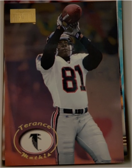 1996 Skybox Premium #10 Terance Mathis — front