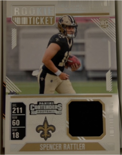 2024 Panini Contenders #RTS-SRR Spencer Rattler Rookie Ticket — front