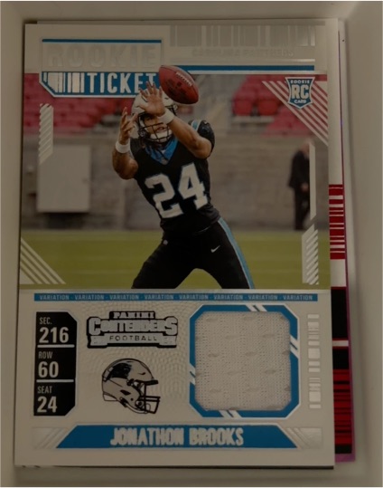 2024 Panini Contenders Rookie Ticket #RTS-JBS Jonathon Brooks — front