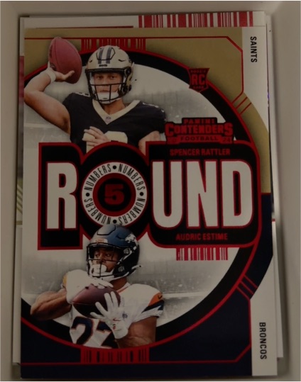 2024 Panini Contenders Round Numbers #18 Spencer Rattler & Audric Estime — front