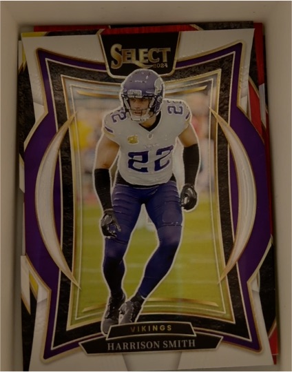 2024 Panini Select #59 Harrison Smith Silver Prizm Die Cut — front