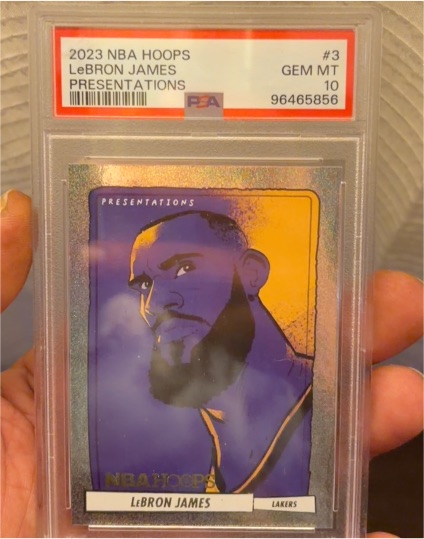 2023 Panini NBA Hoops #3 LeBron James Presentations — front