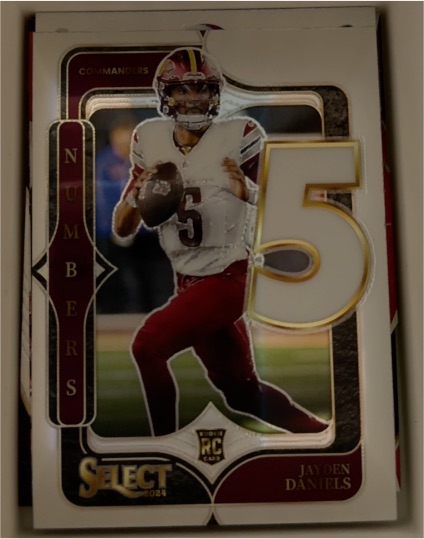 2024 Panini Select #23 Jayden Daniels Select Numbers — front