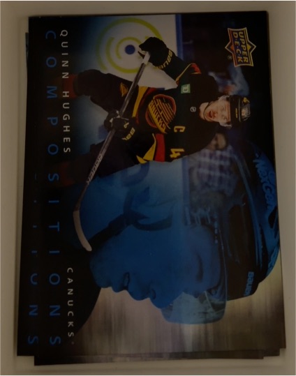 2025-26 Upper Deck Series 1 Compositions #CMP-4 Quinn Hughes — front