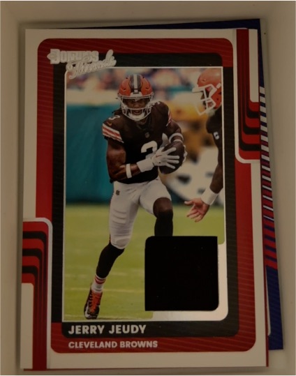 2025 Panini Donruss Threads #DTH-JJY Jerry Jeudy — front