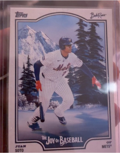 2025 Topps Bob Ross The Joy of Baseball #1 Juan Soto — front