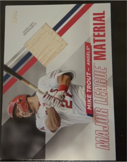 2024 Topps Major League Material #MLM-MT Mike Trout — front