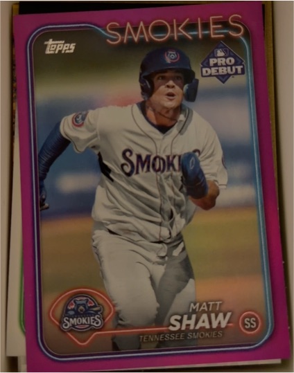 2024 Topps Pro Debut #PD-133 Matt Shaw — front