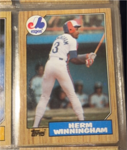1987 Topps #141 Herm Winningham — front