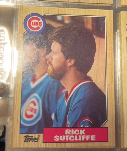 1987 Topps #142 Rick Sutcliffe — front