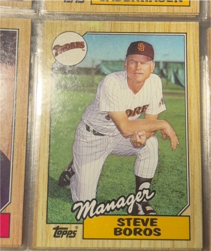 1987 Topps #143 Steve Boros — front
