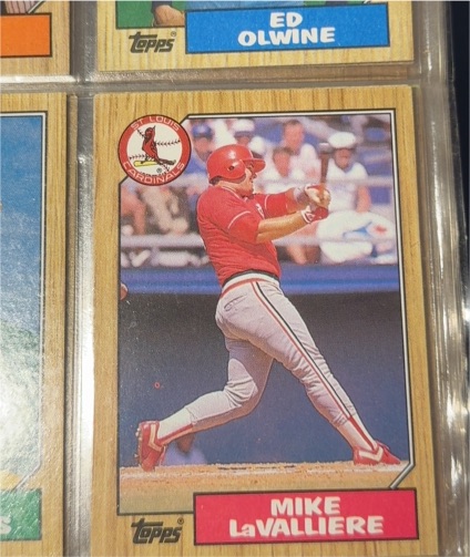 1987 Topps #1 Mike LaValliere — front