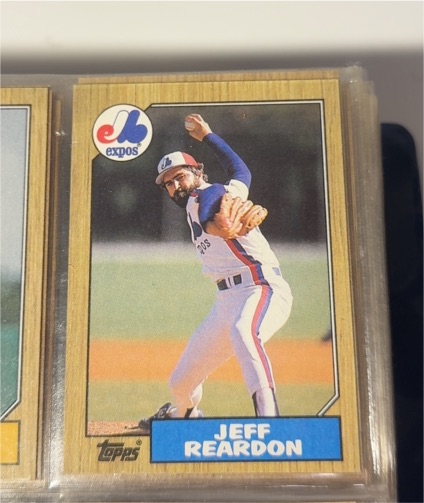 1987 Topps #165 Jeff Reardon — front