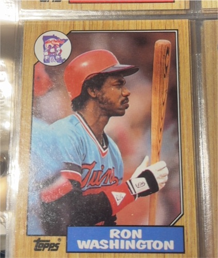 1987 Topps #169 Ron Washington — front
