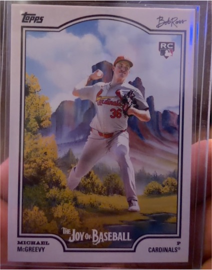 2025 Topps x Bob Ross The Joy of Baseball #80 Michael McGreevy — front