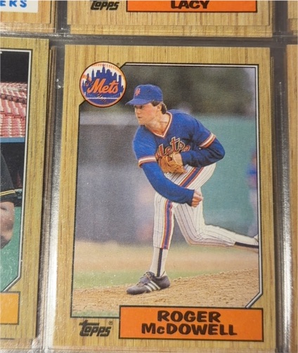 1987 Topps #185 Roger McDowell — front