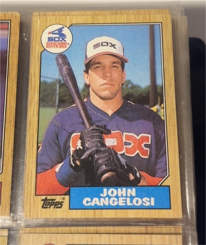1987 Topps #201 John Cangelosi — front