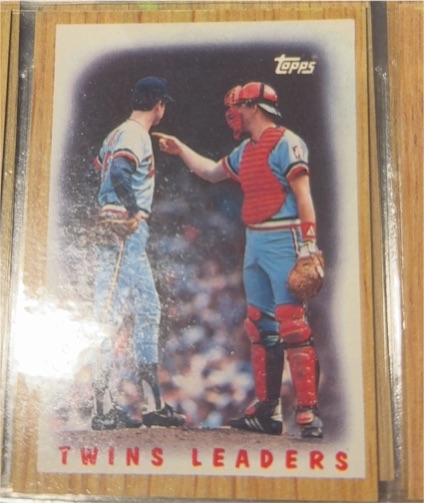 1987 Topps #206 Minnesota Twins Team Leaders — front