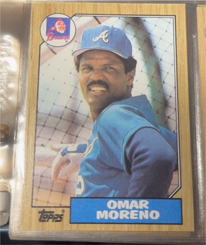 1987 Topps #214 Omar Moreno — front