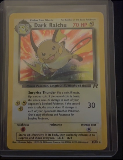 2000 Pokémon #83 Dark Raichu — front