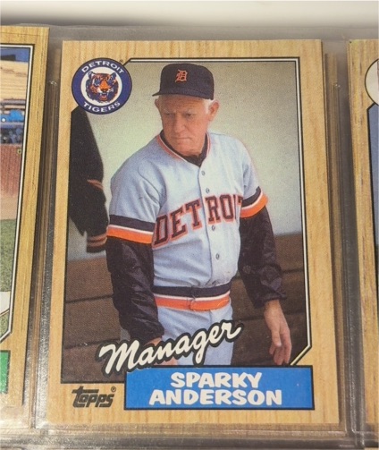 1987 Topps #218 Sparky Anderson — front