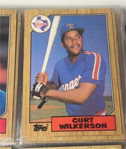 1987 Topps #123 Curt Wilkerson — front
