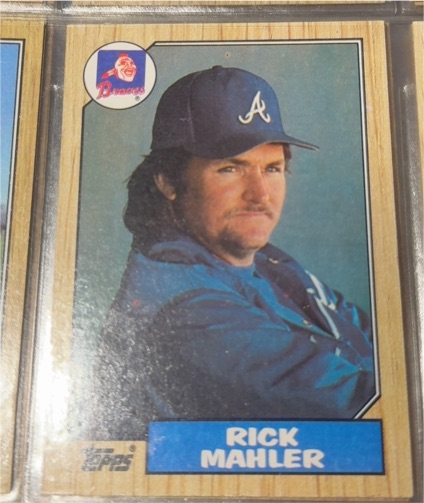 1987 Topps #242 Rick Mahler Atlanta Braves — front