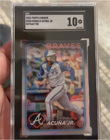 2024 Topps Chrome #250 Ronald Acuña Jr. — front