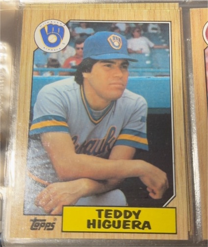 1987 Topps #250 Teddy Higuera — front