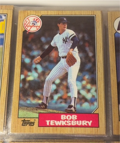 1987 Topps #254 Bob Tewksbury — front