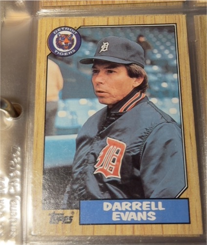 1987 Topps #265 Darrell Evans — front