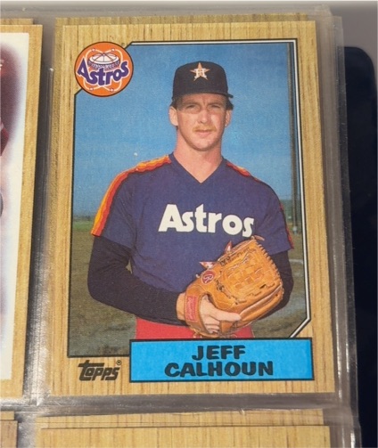 1987 Topps #282 Jeff Calhoun Houston Astros — front