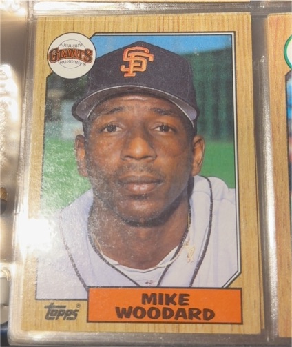 1987 Topps #286 Mike Woodard — front