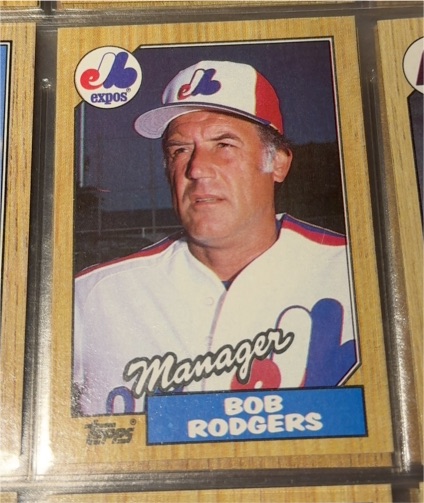 1987 Topps #293 Bob Rodgers — front