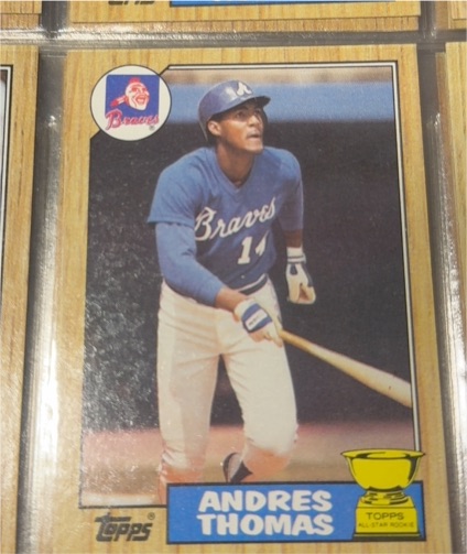 1987 Topps #296 Andres Thomas — front