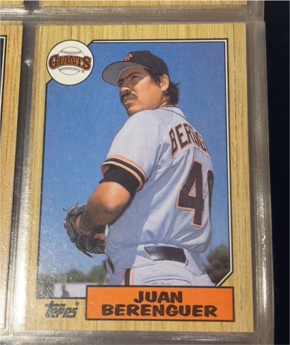 1987 Topps #303 Juan Berenguer — front