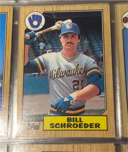 1987 Topps #261 Bill Schroeder — front