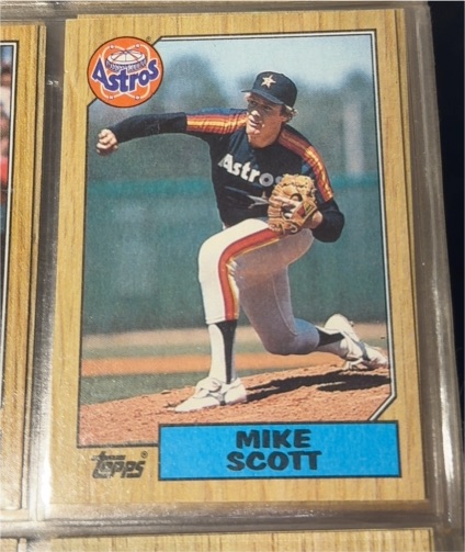 1987 Topps #330 Mike Scott Houston Astros — front