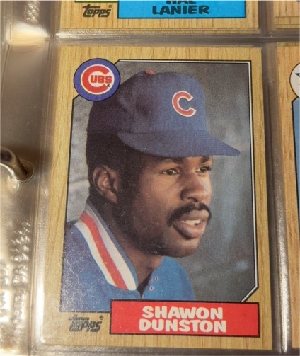 1987 Topps #346 Shawon Dunston — front