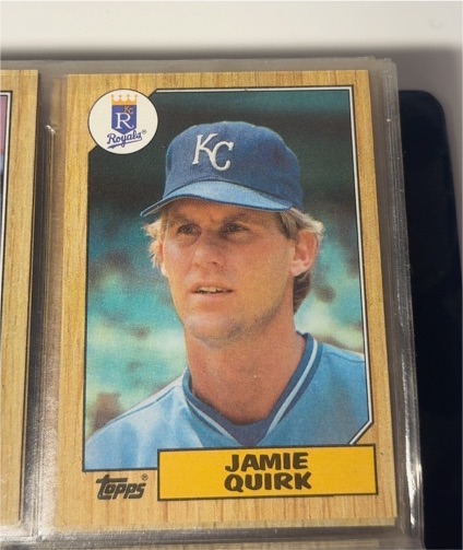 1987 Topps #354 Jamie Quirk — front
