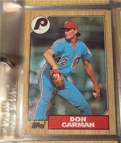 1987 Topps #355 Don Carman — front