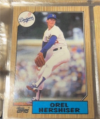 1987 Topps #385 Orel Hershiser — front