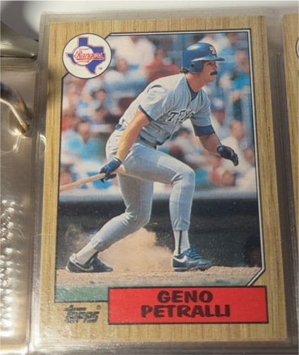 1987 Topps #388 Geno Petralli — front