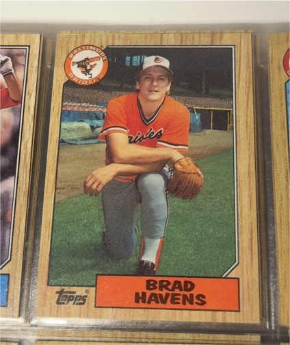 1987 Topps #398 Brad Havens — front