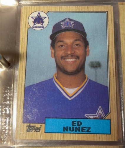 1987 Topps #427 Ed Nunez — front