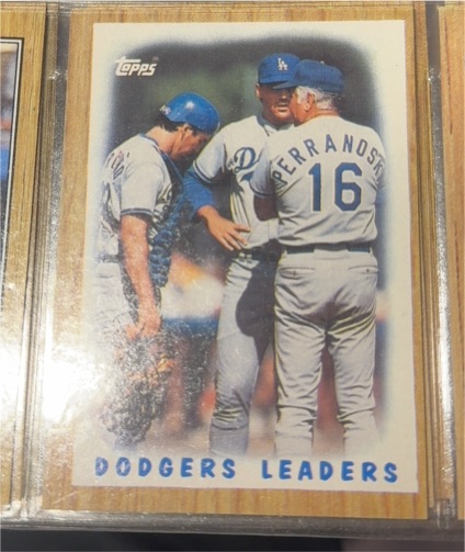 1987 Topps #431 Dodgers Leaders — front