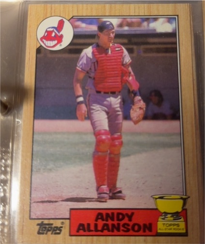 1987 Topps #436 Andy Allanson — front